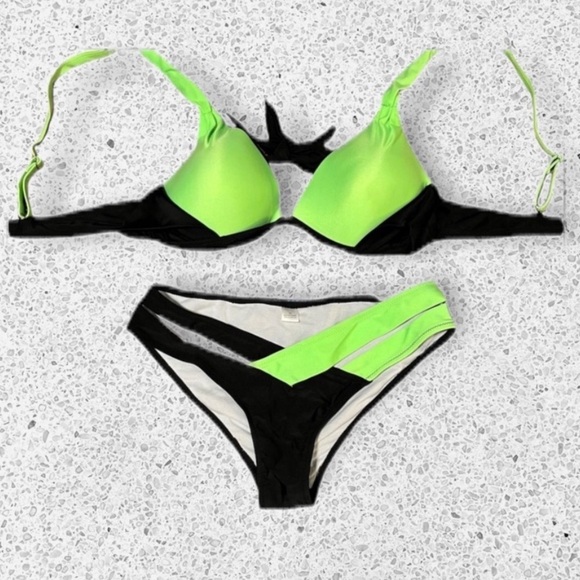 Neon Block Bikini - Picture 2 of 2